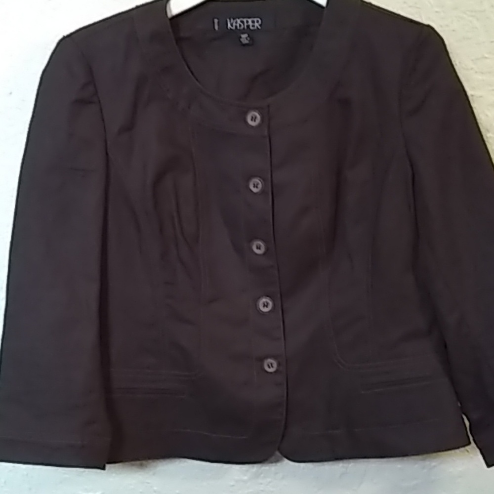 KASPER chocolate brown jacket